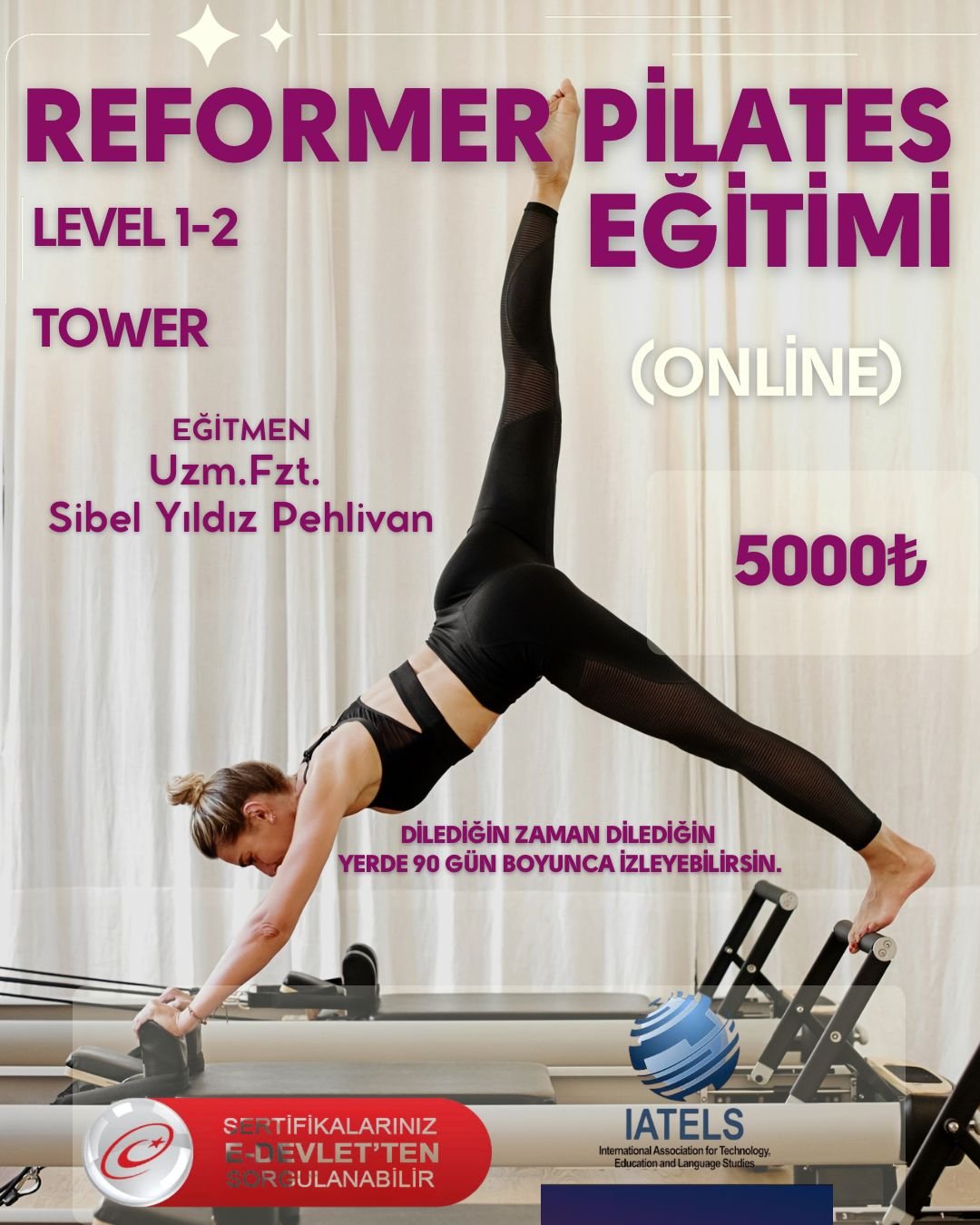 REFORMER LEVEL 1-2 EĞİTİMİ